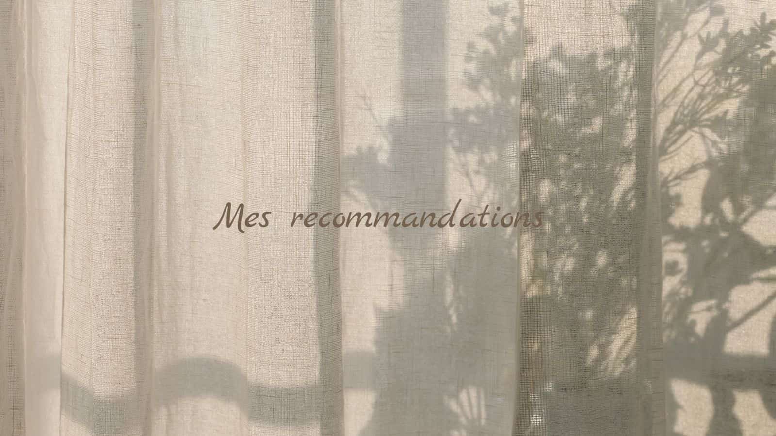 Mes recommandations